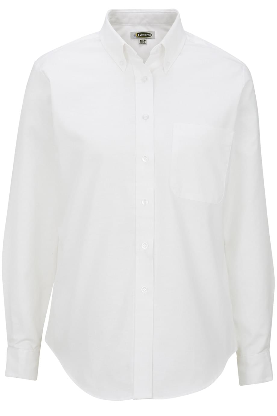 Edwards Women's Easy Care Long Sleeve Oxford Shirt - Style 5077